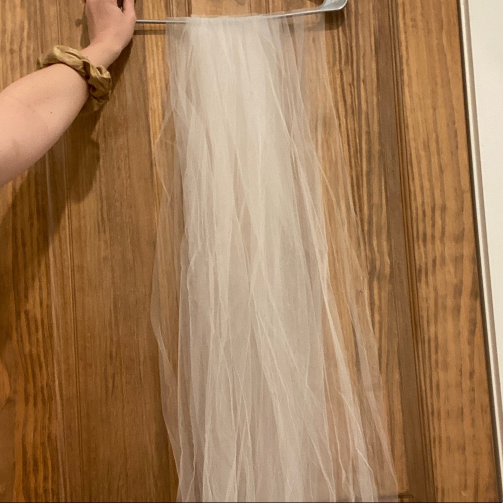 Blanca veils sheer soft veil light ivory 7.5 ft